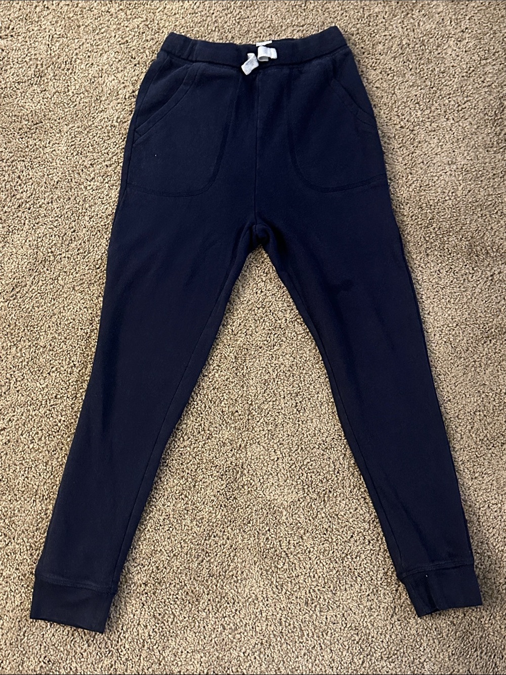French Toast Navy Joggers with White Drawstring Accent